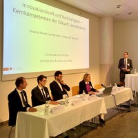 Workshop zu den Kernkompetenzen Innovationskraft und Nachhaltigkeit beim Finance Forum Liechtenstein 2023