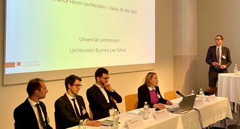Workshop zu den Kernkompetenzen Innovationskraft und Nachhaltigkeit beim Finance Forum Liechtenstein 2023