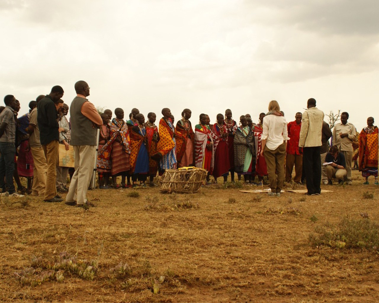 Gruppe von Maasai