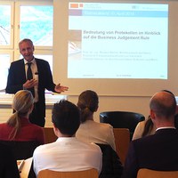Themenabend «Bedeutung von Protokollen im Hinblick auf die Business Judgement Rule» mit FMA-Präsident Prof. Dr. Roland Müller