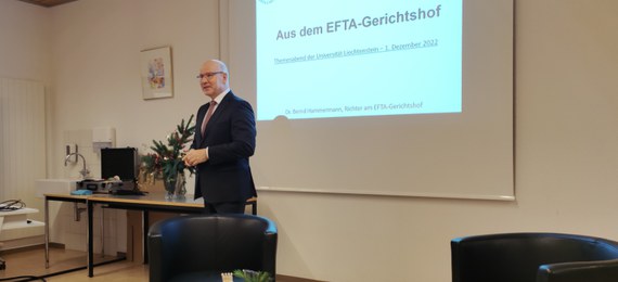 Themenabend "Aus dem EFTA-Gerichtshof"