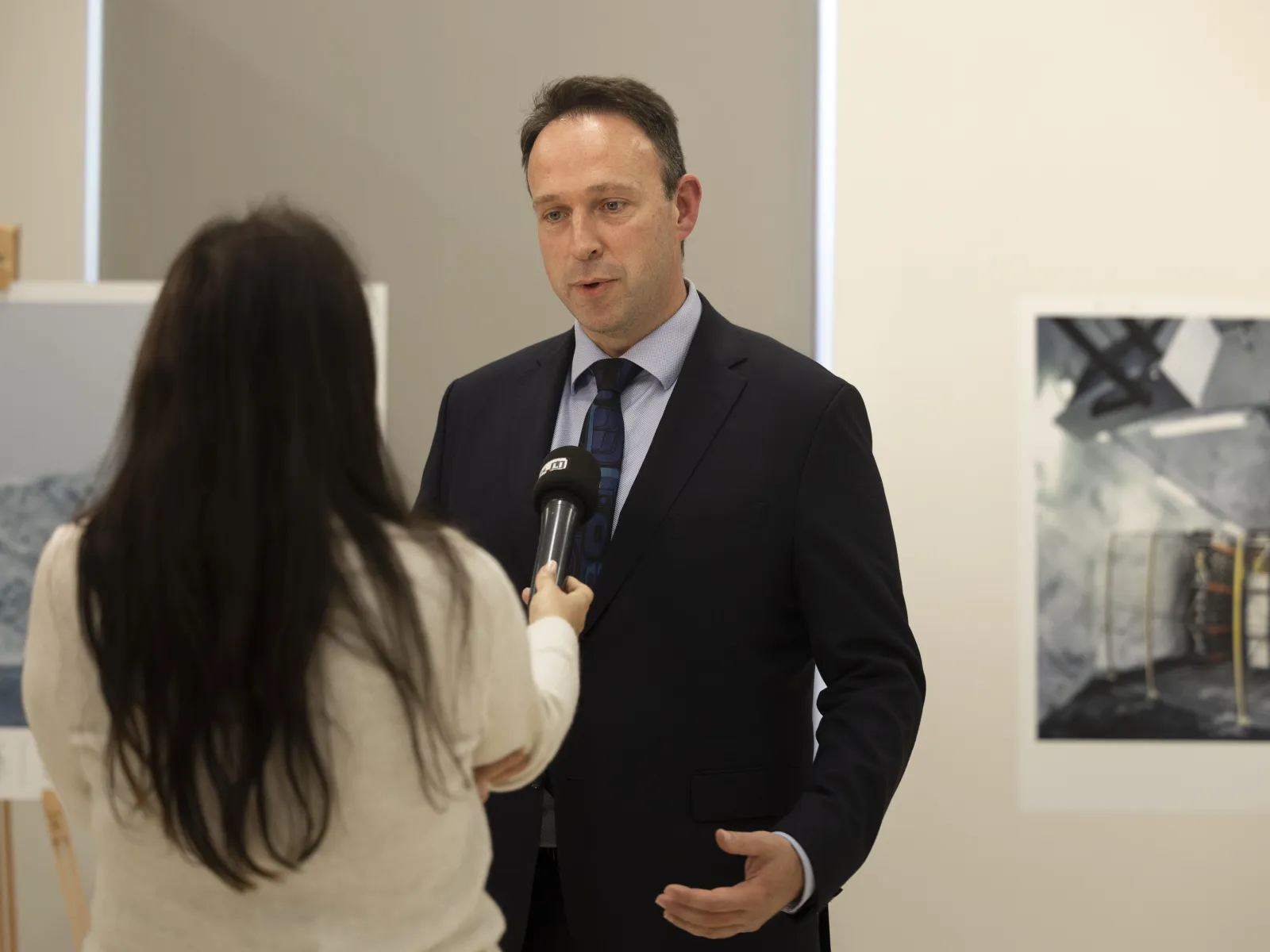 Vernissage Fotoausstellung Christian Clauwers am 7. Oktober 2025 an der Universität Liechtenstein.