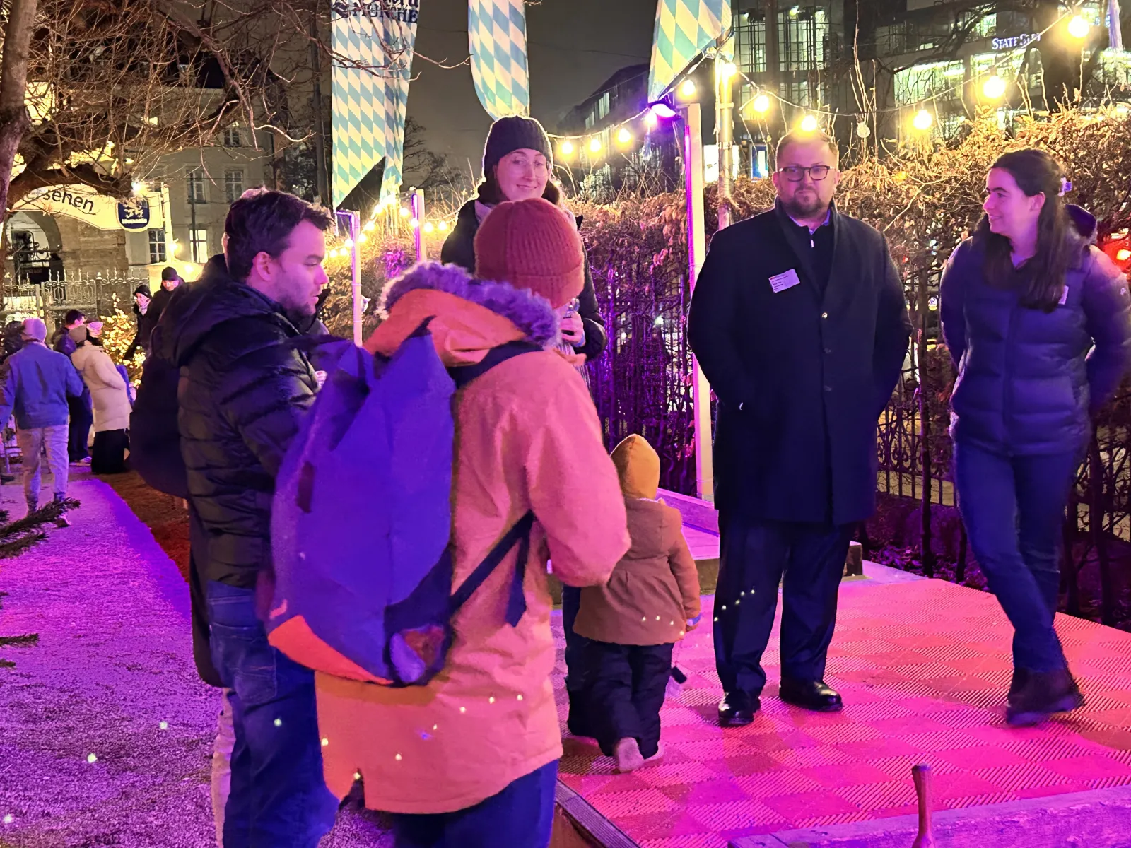 Eisstockschiessen im Biergarten