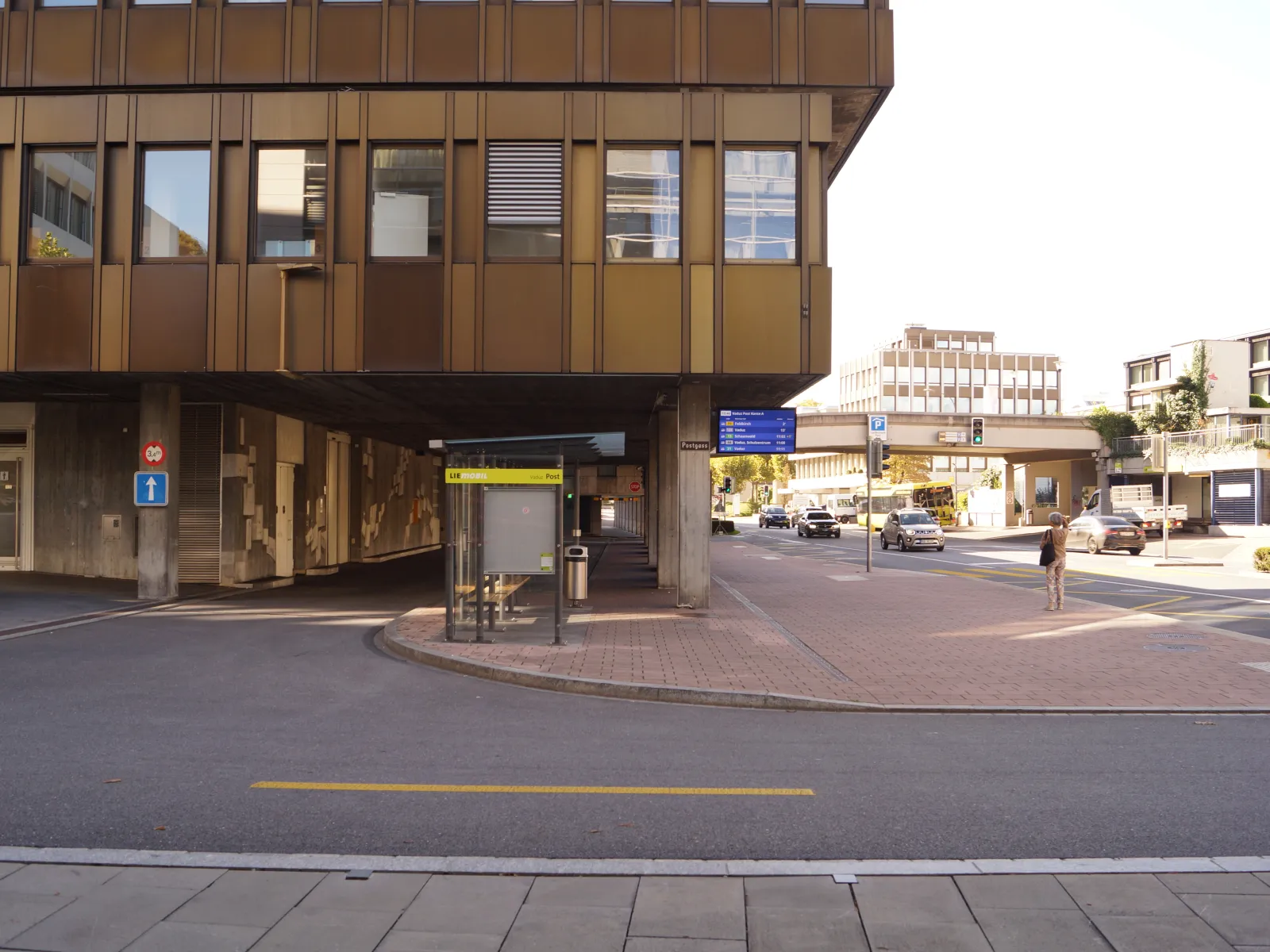 Das Postgebäude in Vaduz 