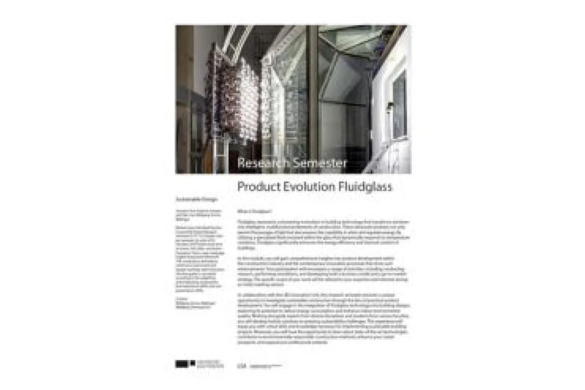 Modulbeschreibung zum Research Semester "Fluidglass" im SS25