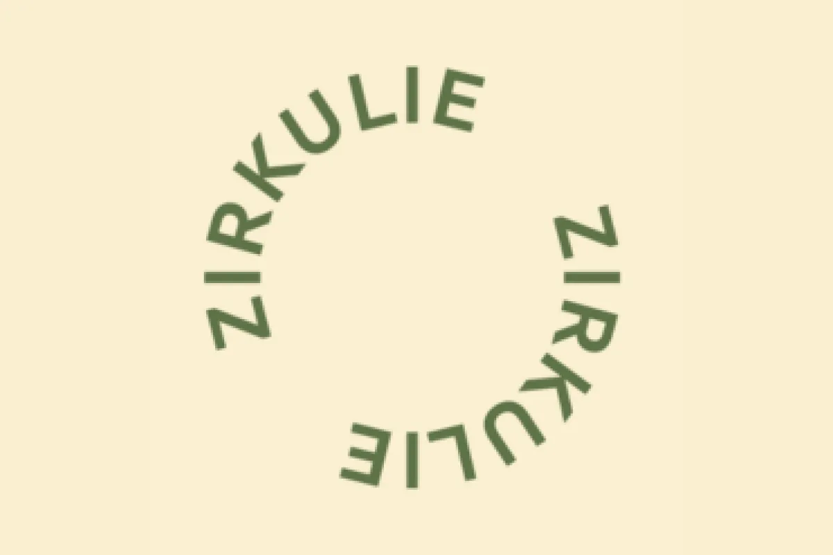 Grünes Logo mit gelbem Hintergrund