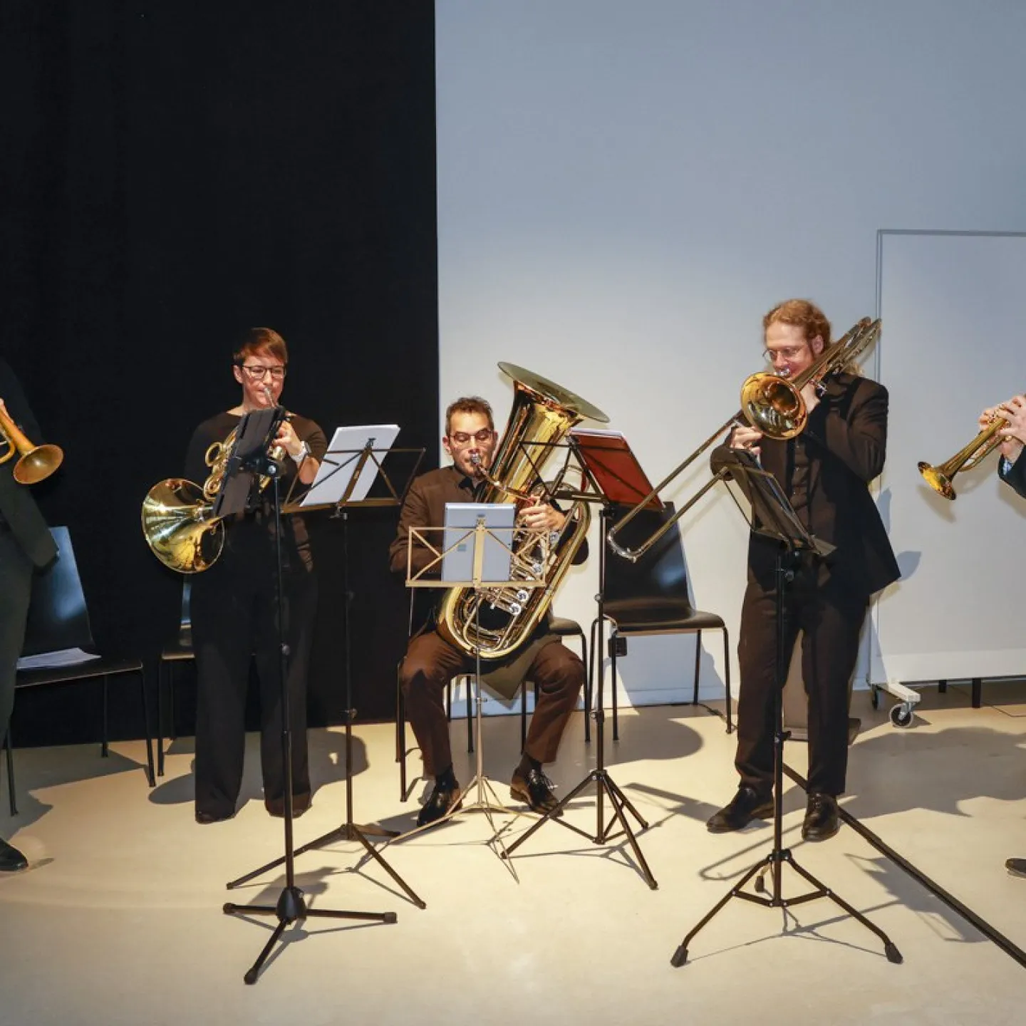 Infinitus Brass beim musizieren.