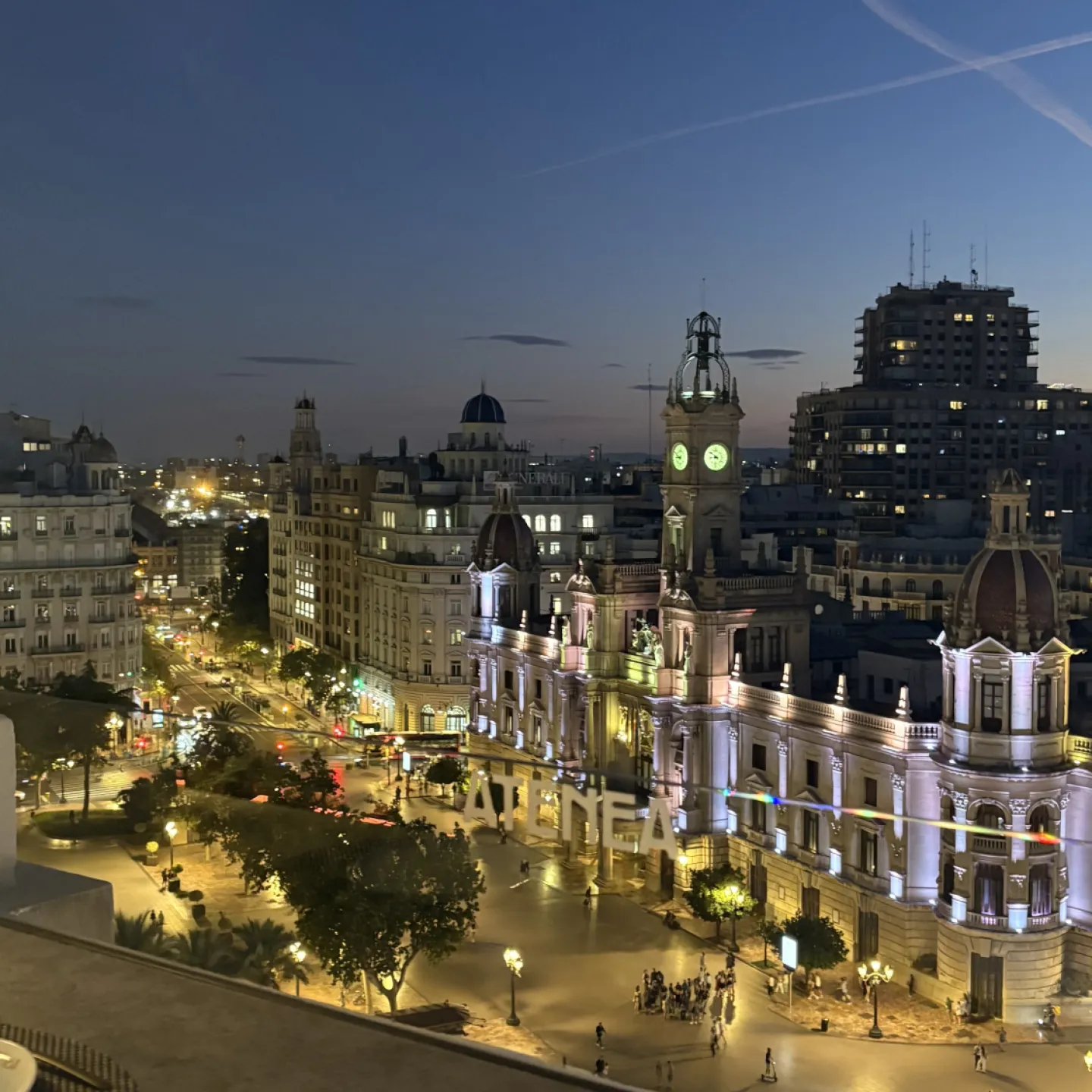 Hier sieht man die Innenstadt von Valencia.