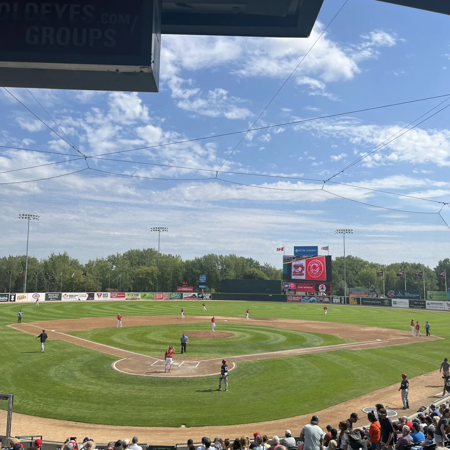 Baseballspiel der Kanadischen Universität