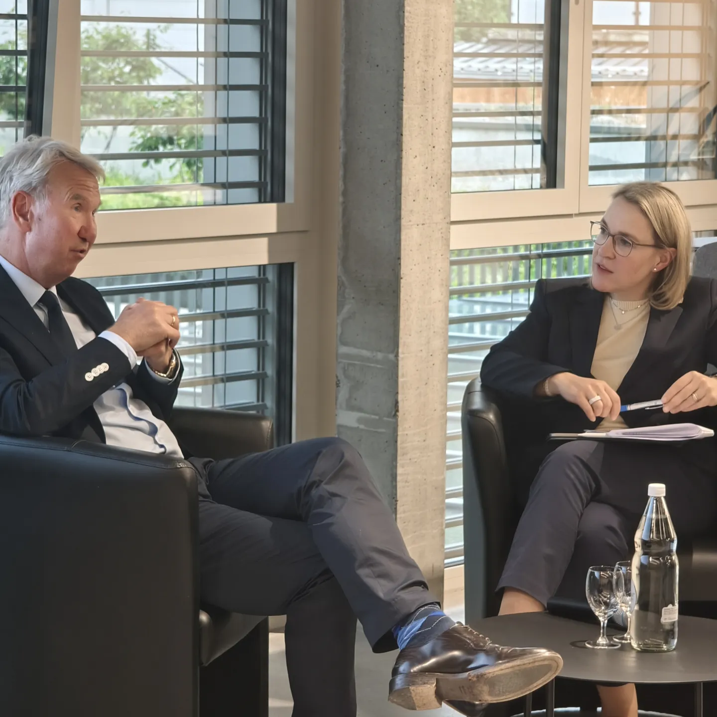 Gespräch beim Rechtssprechtag der Universität Liechtenstein