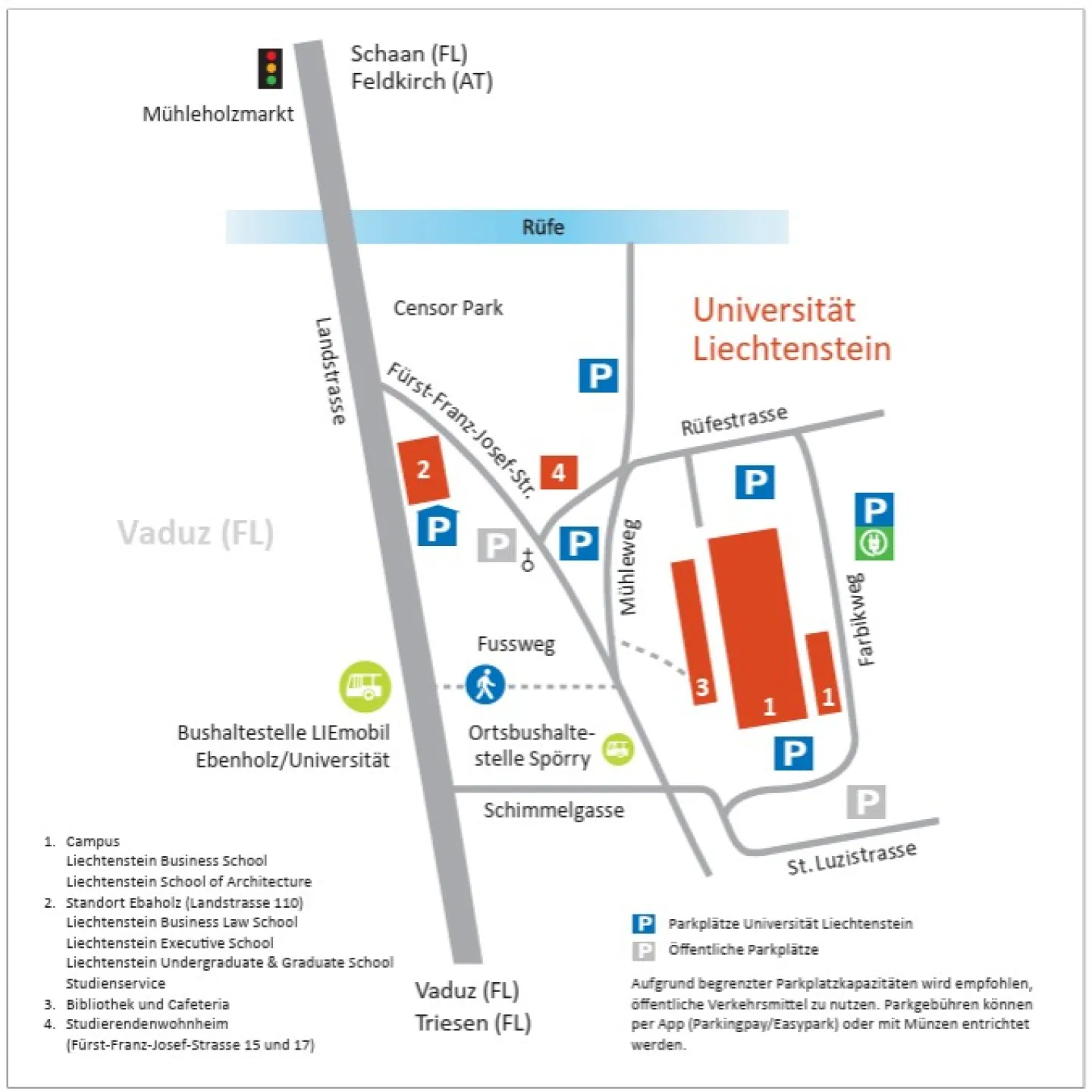 Lageplan Wohnheim