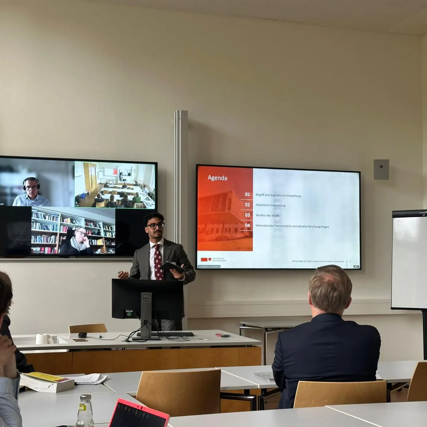 Vortrag mit Präsentation an der Universität Liechtenstein