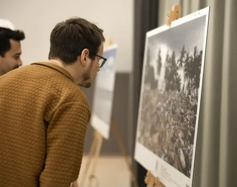Vernissage Fotoausstellung Christian Clauwers am 7. Oktober 2025 an der Universität Liechtenstein.