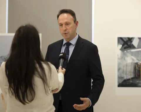 Vernissage Fotoausstellung Christian Clauwers am 7. Oktober 2025 an der Universität Liechtenstein.