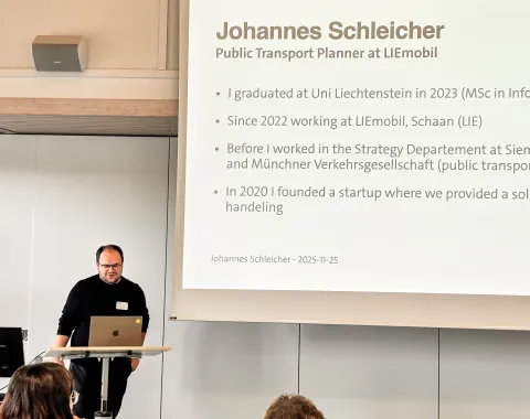 Vortrag Johannes Schleicher - Alumni-Talk Master Wirtschaftsinformatik 