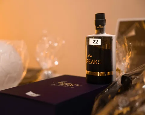 Ginflasche-Tombolapreis-Abendveranstaltung-Universität-Liechtenstein