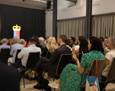 Publikum bei einer Antrittsvorlesung an der Universität Liechtenstein