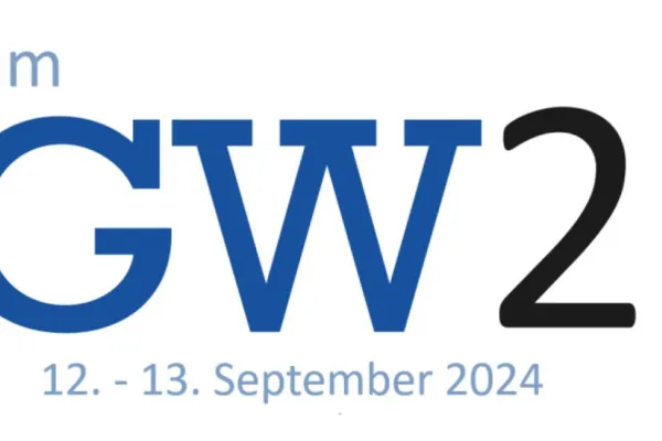 Logo des Forums Junge Gesellschaftsrechts-Wissenschaft 2024 mit den Initialen JGW24 und dem Datum 12. - 13. September 2024.