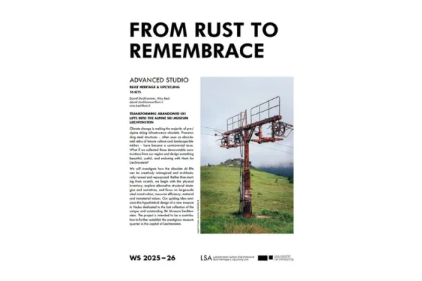 Cover der Exkursion mit dem Titel "From Rust to Remembrace"