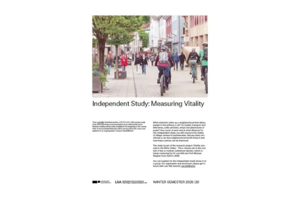 Poster zur Individual Study Measuring Vitality vom Wintersemester 2025/26