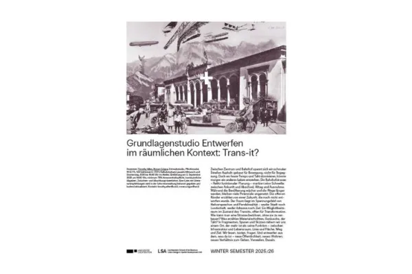 Poster zur Seminarreise des Grundlagenstudios Städtebau und Raumentwicklung