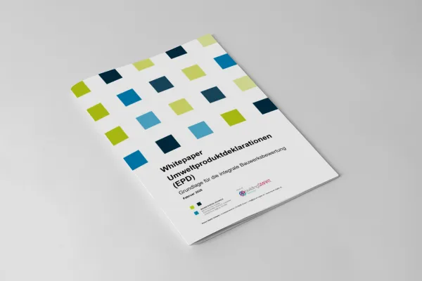 Cover mit bunten Quadraten und schwarzer Schrift