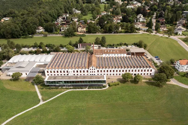 Flugaufnahme des Campus der Universität Liechtenstein