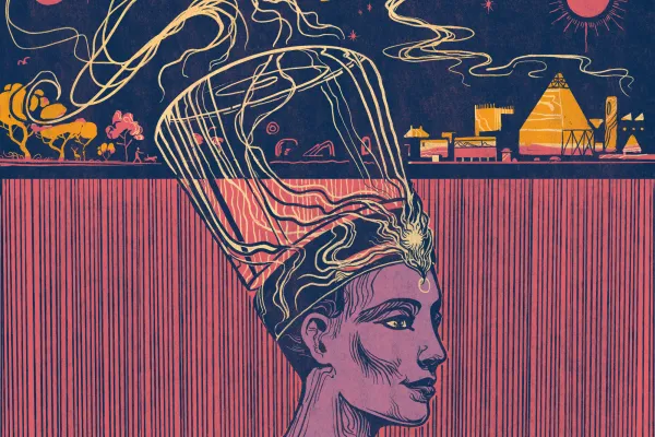 Illustration Titelseite Zeitung Denkraum von Adam Vogt