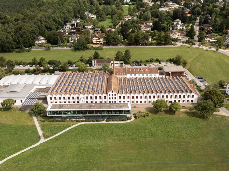 Flugaufnahme des Campus der Universität Liechtenstein