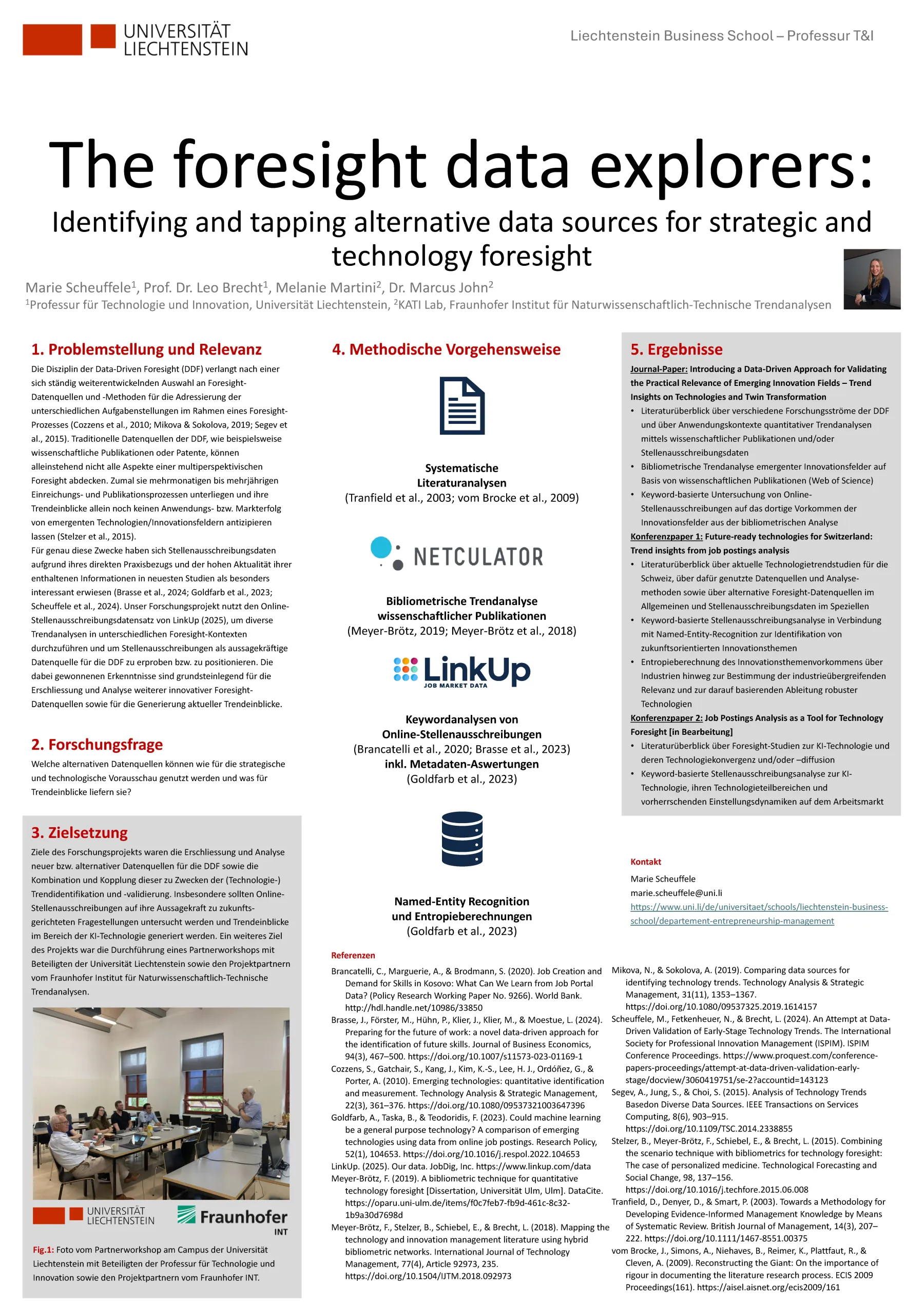 Abschlussposter Die Datenforscher der Zukunftsforschung