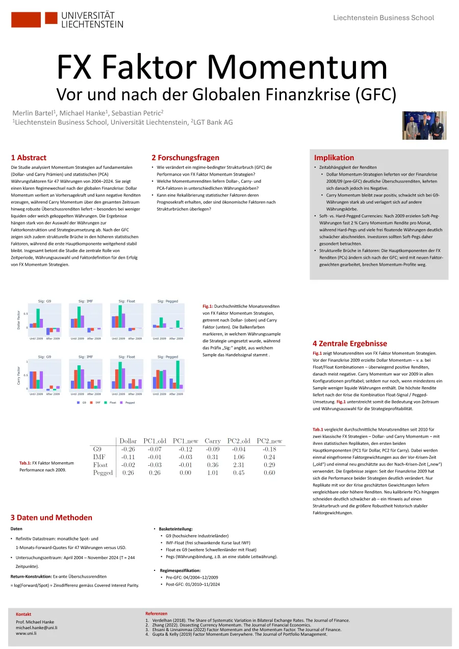 Abschlussposter Auswirkungen von Finanzstress auf Devisenhandelsstrategien